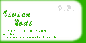 vivien modi business card